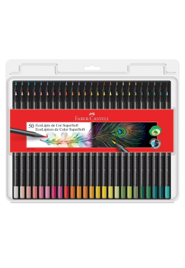 Estojo Lápis de Cor C/50 Supersoft 120750 Faber